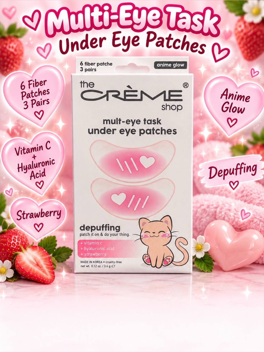 The Crème Shop Multi-Eye Task Under Eye Patches — Depuffing - Set of 3